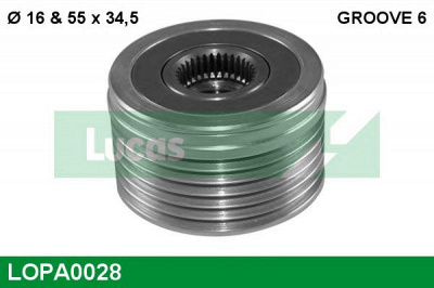 LUCAS ENGINE DRIVE lopa0028 -  Механизм свободного хода генератора